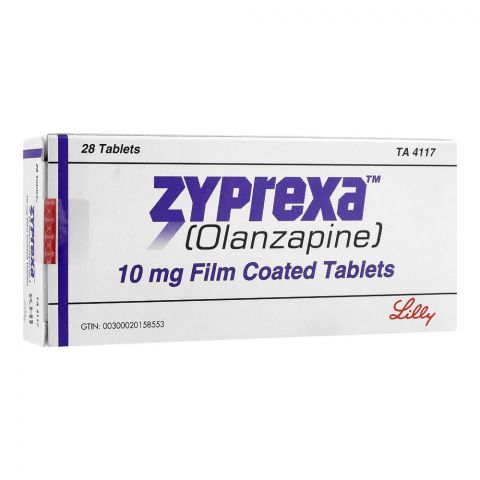 Eli Lilly Zyprexa Tablet, 10mg, 28-Pack