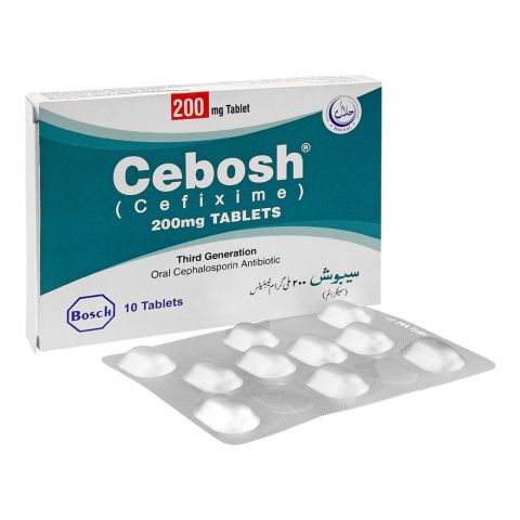 Bosch Pharmaceuticals Cebosh Tablet, 200mg, 10-Pack