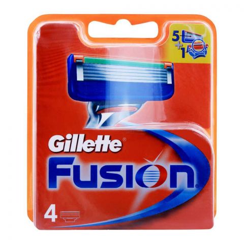 Gillette Fusion Cartridges, Razor Blades, 4-Pack