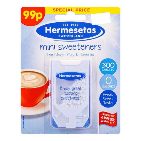 Hermesetas Mini Sweeteners Tablets, 300-Pack