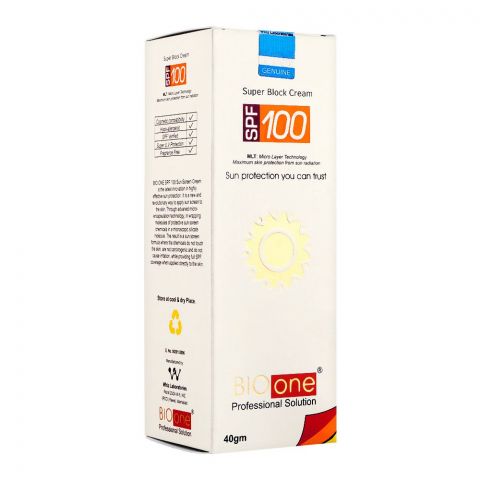 Whiz Laboratories Bio-One Sun Block SPF-100, 40g