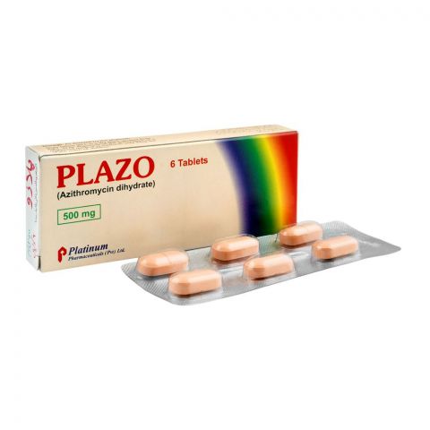 Platinum Pharmaceuticals Plazo Tablet, 500mg, 6-Pack