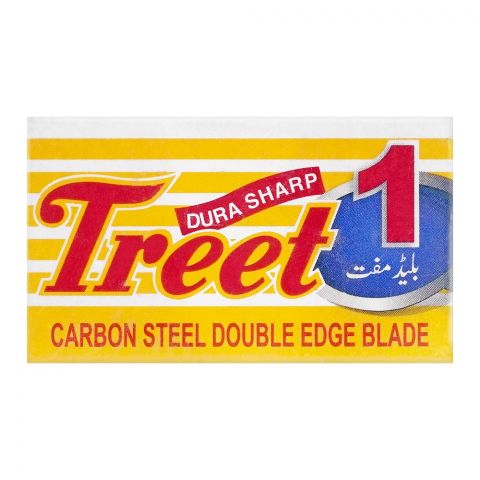Treet Dura Sharp Carbon Steel Double Edge Blade, 11-Pack
