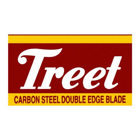 Treet Carbon Steel Double Edge Blade, 10-Pack