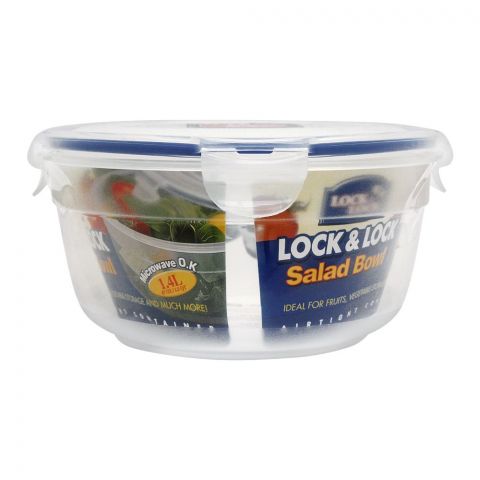 Lock & Lock Air Tight Round Salad Bowl, 1.4L, LLHSM945