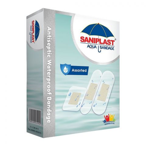 Saniplast Aqua Bandage Assorted, 15-Pack