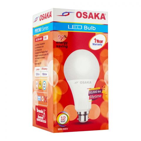 Osaka LED Bulb, 12W, E27, Day Light