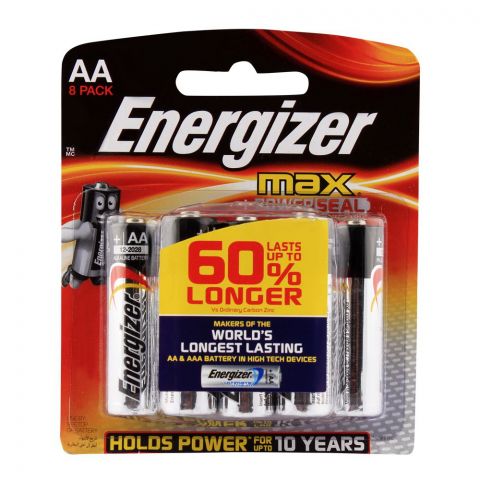 Energizer AA Batteries 8-Pack BP-8