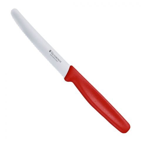 Victorinox Red Serrated Knife 5.0831