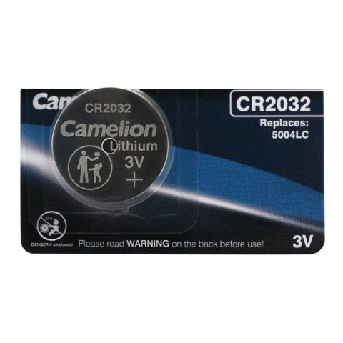 Camelion Lithium Battery, 3V, CR-2032-BP5