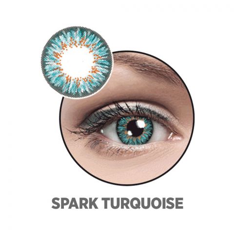 Optiano Soft Color Contact Lenses, Spark Turquoise