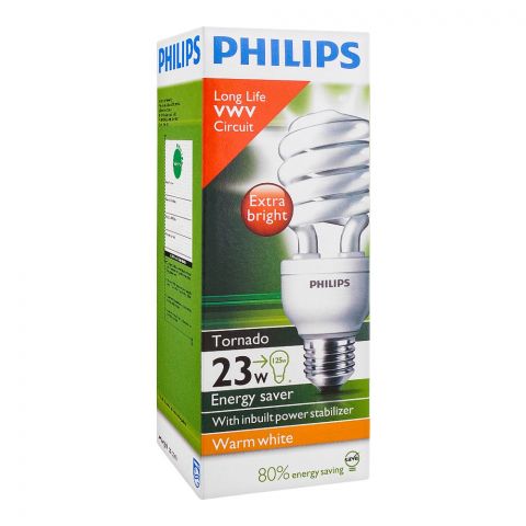 Philips Tornado Energy Saver, 23W E27, Warm White