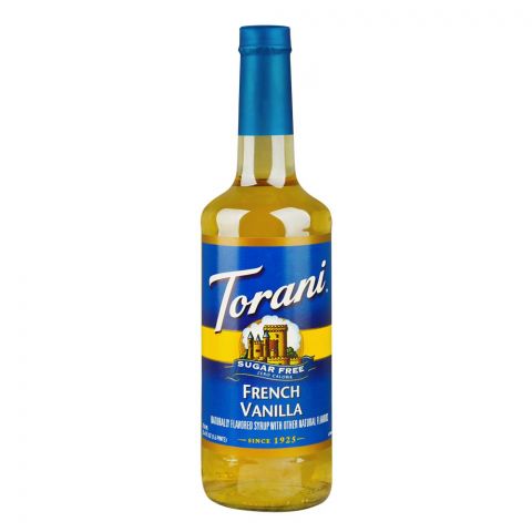 Torani French Vanilla Sugar Free Syrup, 750ml