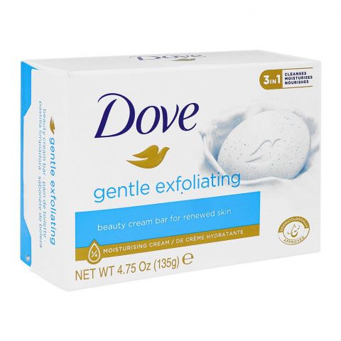 Dove Gentle Exfoliating Soap, For Renewed Skin, 135gm