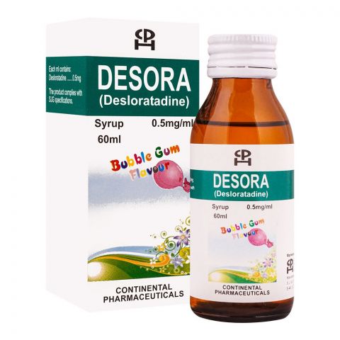 Continental Pharmaceuticals Desora Syrup, 60ml