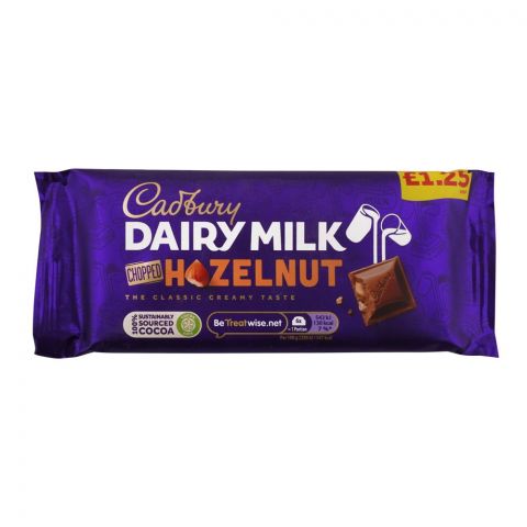 Cadbury Dairy Milk Hazelnut Chocolate, 95g