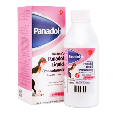 GSK Children's Panadol Liquid, Sugar-Free, 120ml