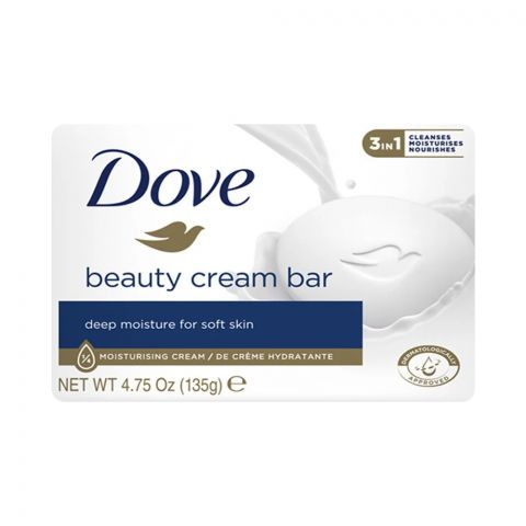 Dove Beauty Cream Bar Soap, 135g