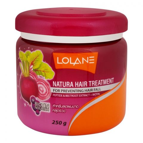 Lolane Natura Beetroot + Biotin Hair Treatment, 250g