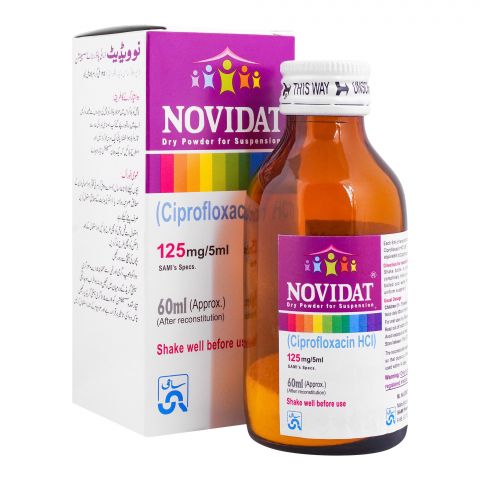 Sami Pharmaceuticals Novidat Dry Powder For Suspension, 125mg/5ml