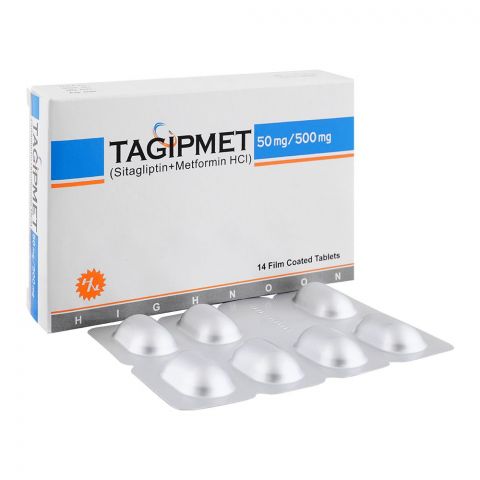 Highnoon Laboratories Tagipmet Tablet, 50mg/500mg, 14-Pack