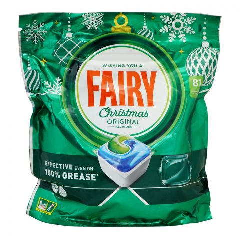 Fairy Original Dishwashing All-In-One Tablet, 81-Pack