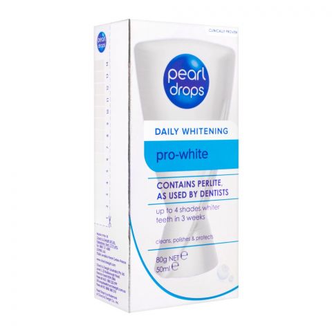 Pearl Drops Daily Whitening Pro-White Toothpaste, 50ml