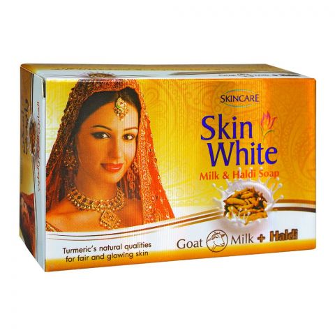 Skin White Milk & Haldi Soap, For Fair & Glowing Skin, 110g