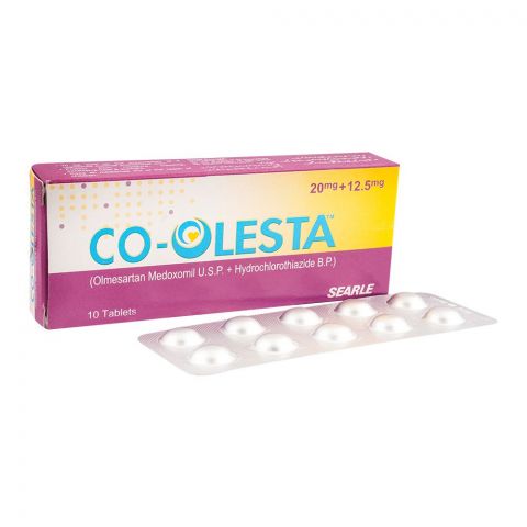 Searle Co-Olesta Tablet, 20mg/12.5mg, 10-Pack