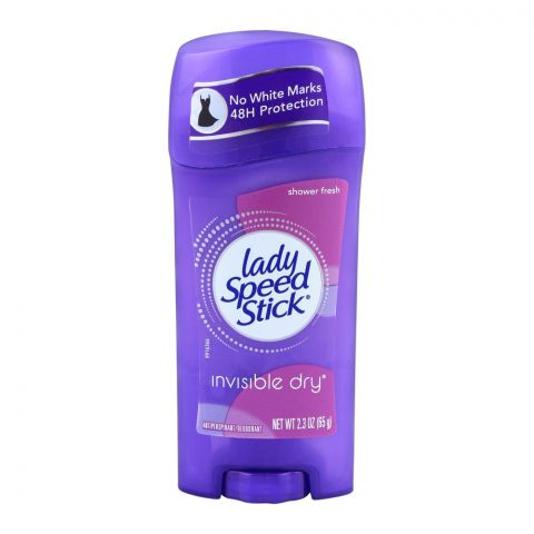 Lady Speed Stick Shower Fresh Invisible Dry Deodorant For Women, 65g