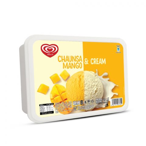 Walls Chaunsa Mango & Cream, Ice Cream Bucket, Frozen Dessert, 1.4Ltr
