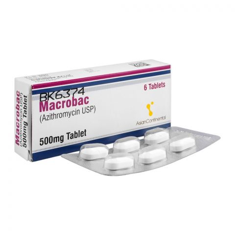 AsianContinental Macrobac Tablet, 500mg, 6-Pack