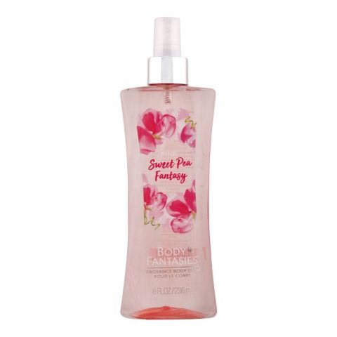 Body Fantasies Pink Sweet Pea Body Spray, For Women, 236ml