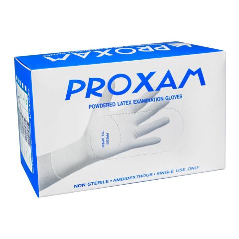 Proxam Latex Examination Gloves, Large