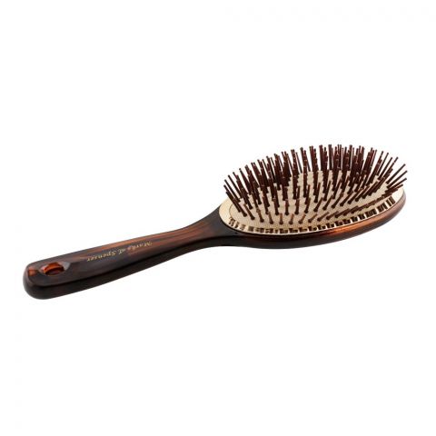 Hair Brush, Brown, Oval Shape, 6S000TTH