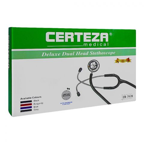 Certeza Delux Dual Head Stethoscope, CR-747PX