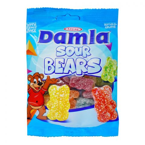 Tayas Damla Sour Gummy Bears, Jelly Beans, 80g