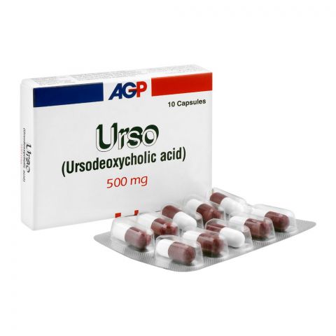 AGP Pharma Urso Capsules, 500mg, 10-Pack