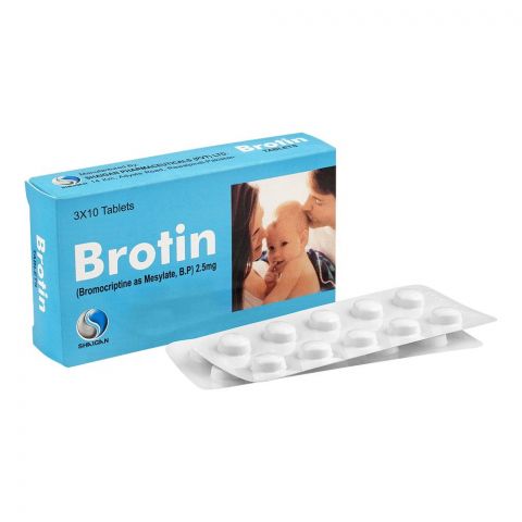 Shaigan Pharmaceuticals Brotin Tablet, 2.5mg, 30-Pack