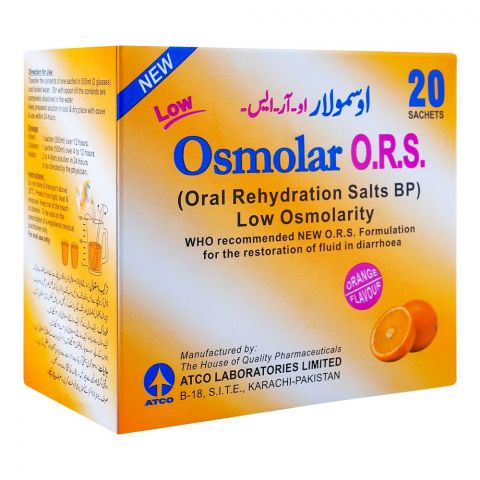 ATCO Laboratories Osmolar O.R.S Orange Sachet