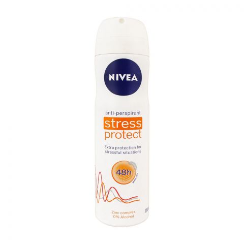 Nivea 48H Stress Protect Gentle Care Anti-Perspirant Body Spray, 150ml