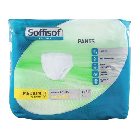 Soffisof Adult Pull Up Pants, Extra/No. 7, Small, 70-110cm/27-43 Inches, 14-Pack