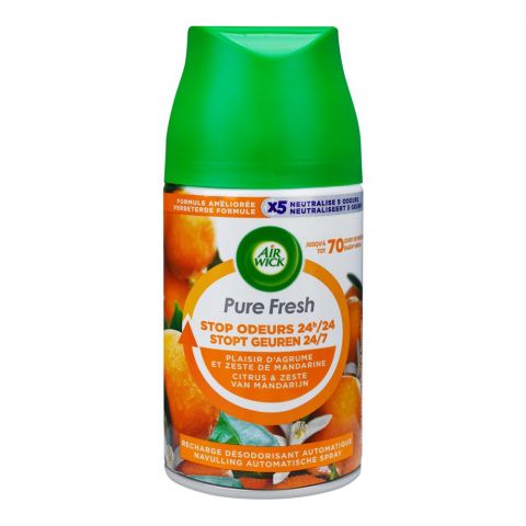 Airwick Pure Fresh Citrus & Zeste Spray Refill, 250ml