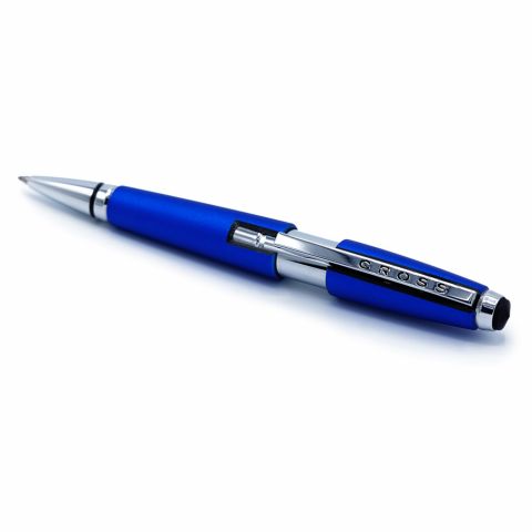 Cross Edge Nitro Blue Gel Rollerball Pen, Black Tip, AT0555-3