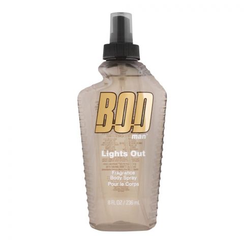 Bod Man Lights Out Body Spray, For Men, 236ml