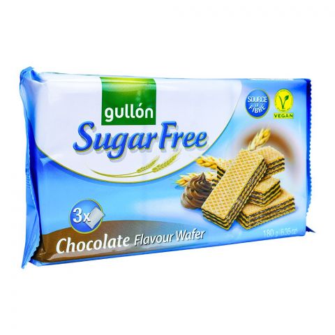 Gullon Sugar Free Chocolate Wafers, 180g
