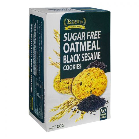 Kaers Selection Sugar-Free Oatmeal Black Sesame Cookies, 100g