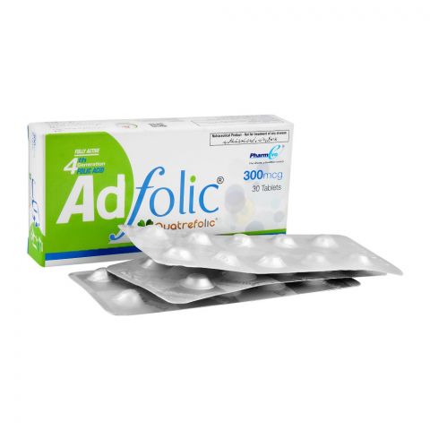 PharmEvo Ad Folic Tablet, 300mcg, 30-Pack