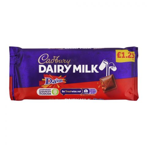 Cadbury Dairy Milk Daim Chocolate, 120g