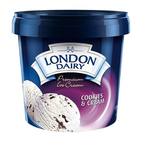 London Dairy Cookies & Cream Ice Cream, 1 Liter
